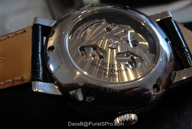 The very cool and beautifully finished GS movement.