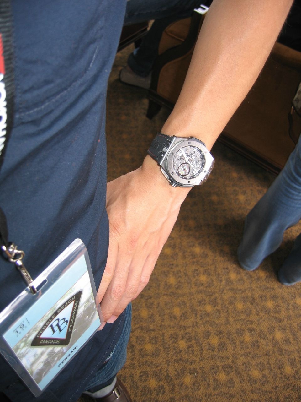 On my wrist at Pebble Beach 2012