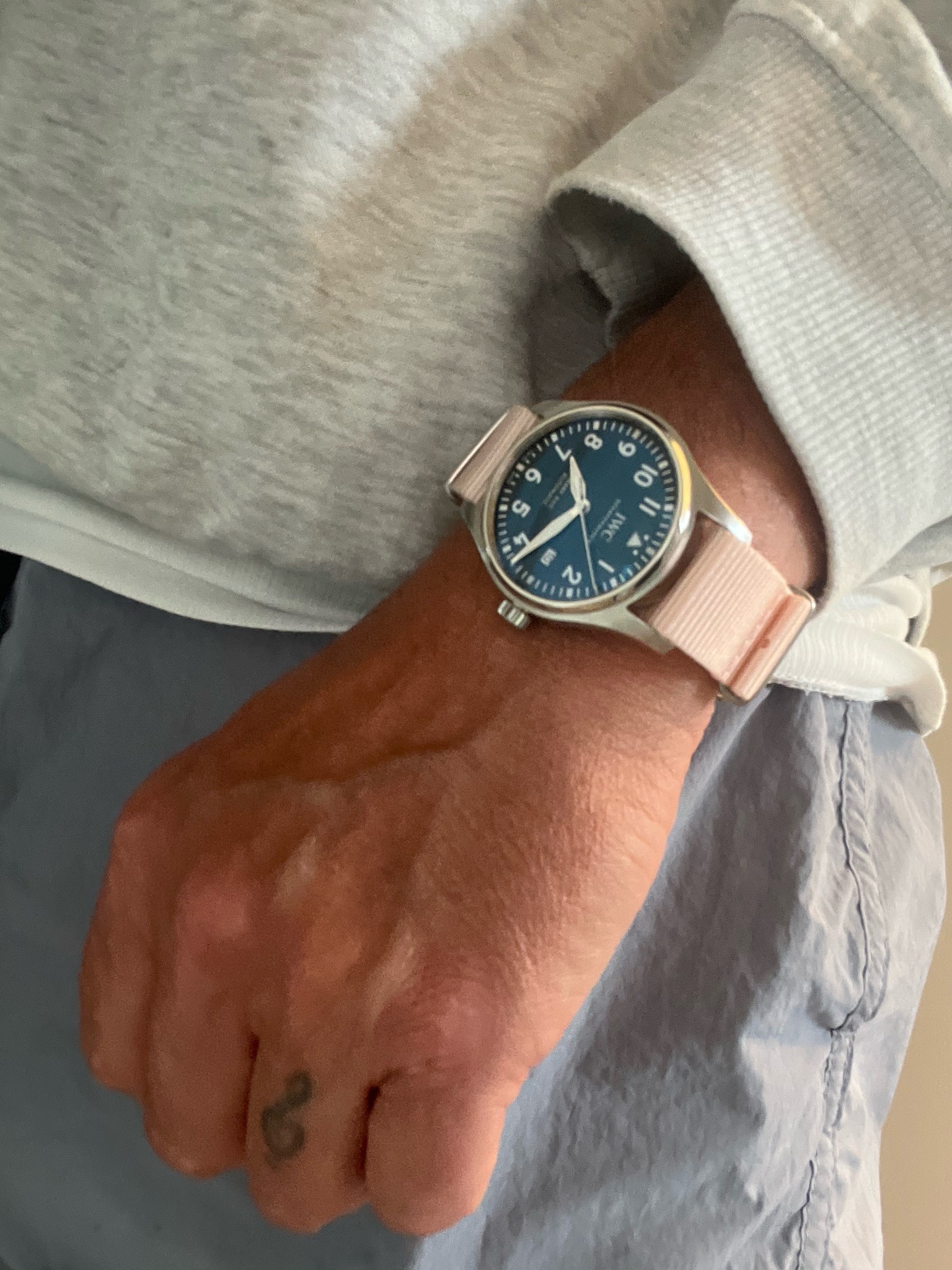 IWC Summer Styling: Pink NATO Strap — WatchProSite Forum Digest