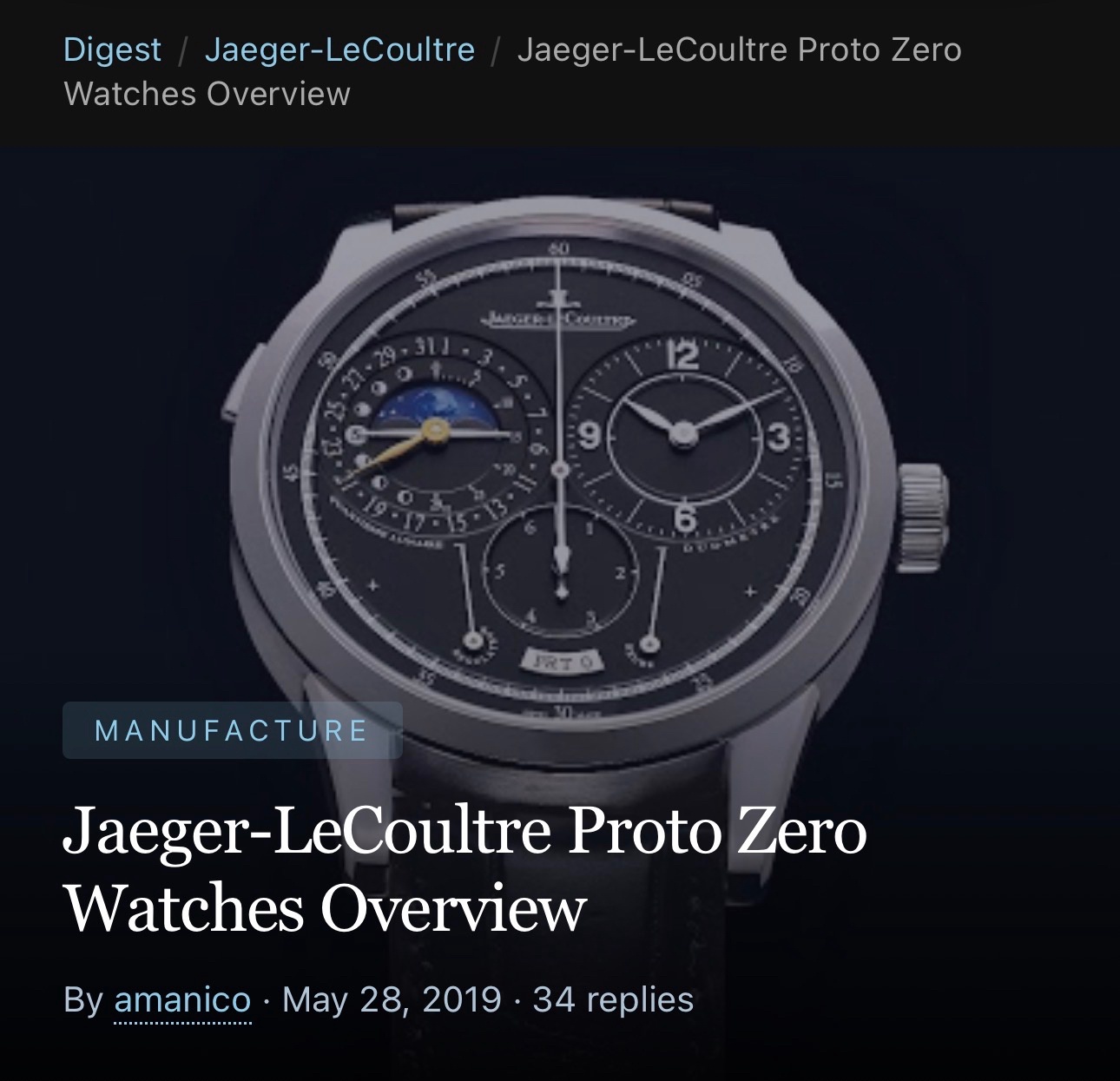 Watch by Jaeger LeCoultre, Duometre, Duometre Chronographe