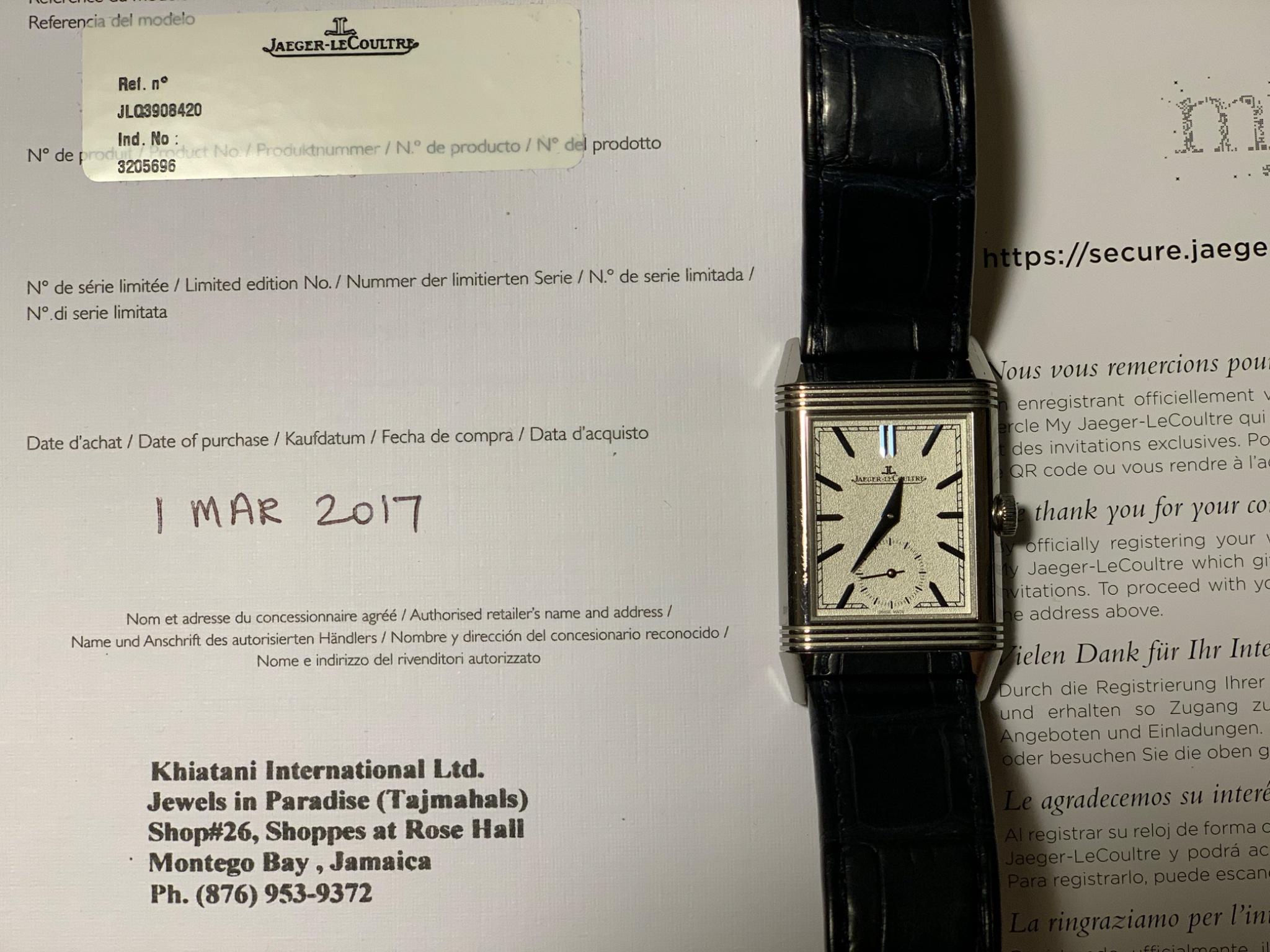 Discover Jaeger-LeCoultre's Reverso Duoface Tribute Q3908420, a