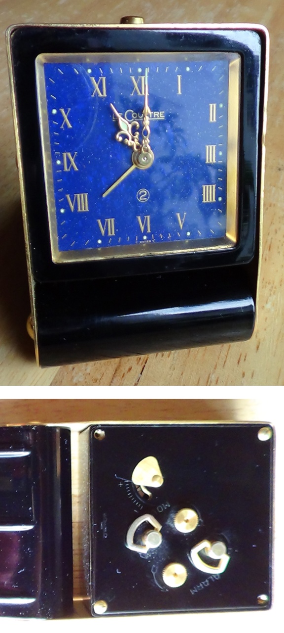 LeCoultre 2 day travel clock