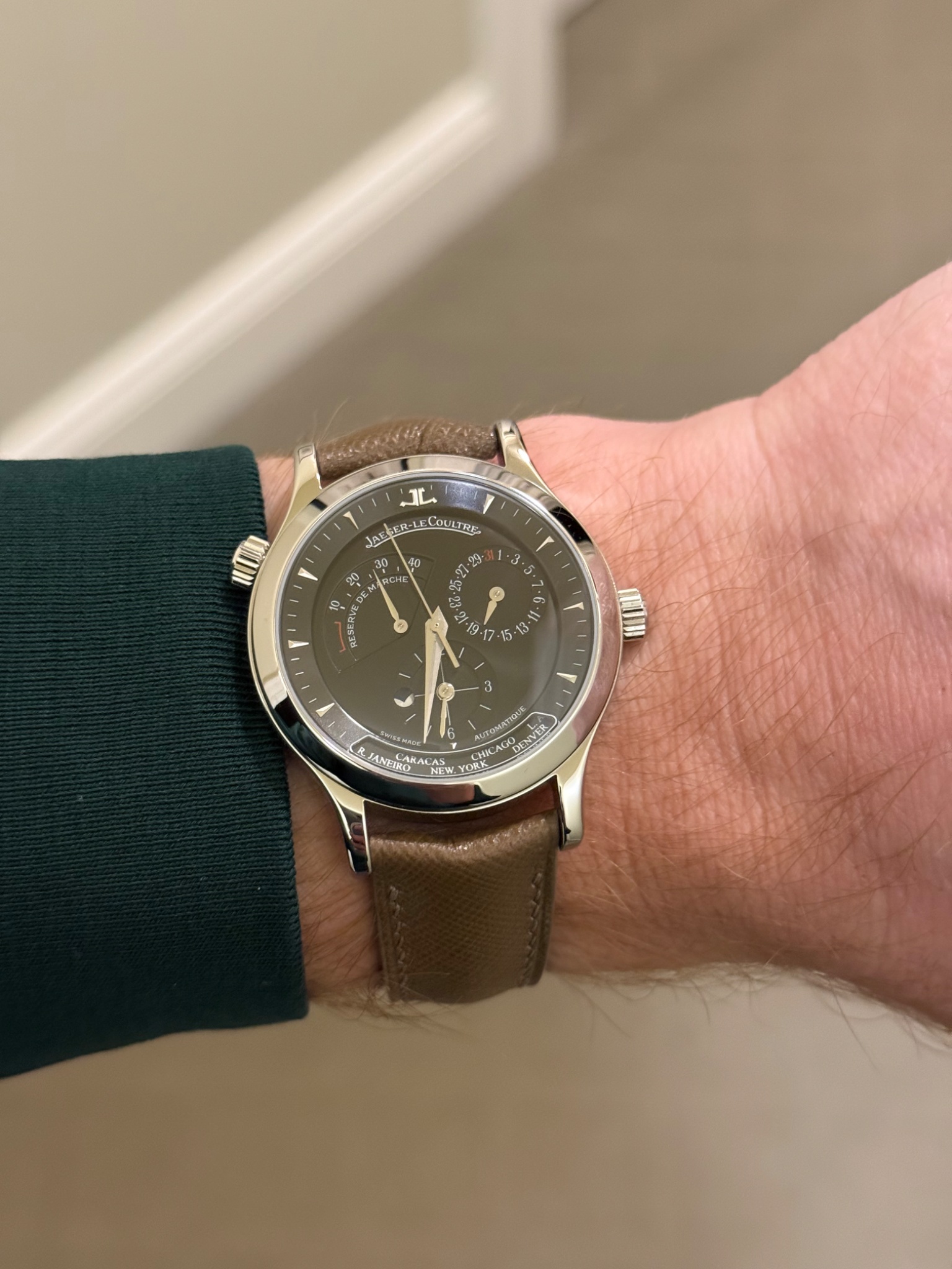 Watch by Jaeger LeCoultre, Master Geographic - 38, Jaeger-LeCoultre, Master Geographic