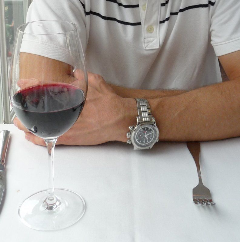 First a glass to get my strength up before embarking