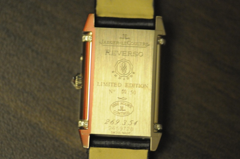 Back case showing no 50 / 50 Limited Edition in celebration of Sincere Watch 50th Anniversay