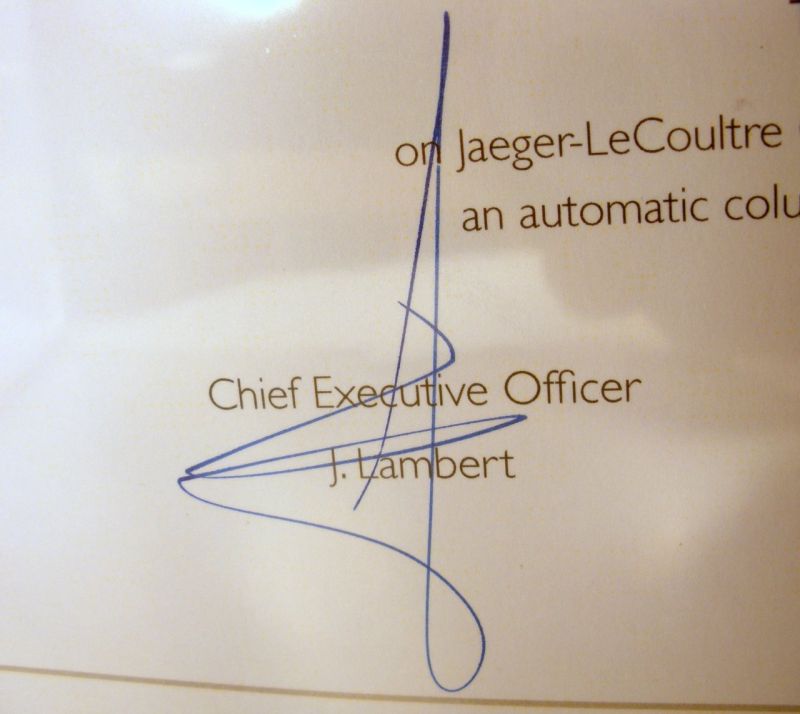 Mr. Lambert says I pass muster! <img src=