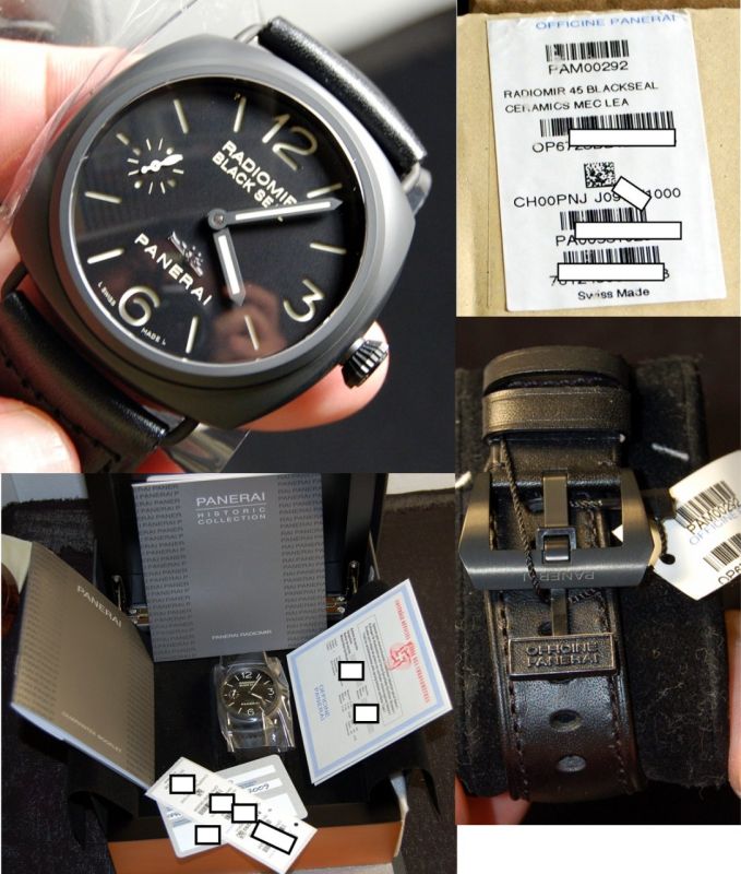 Panerai watch listing