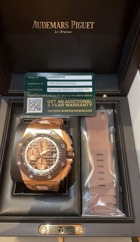 Audemars Piguet watch listing