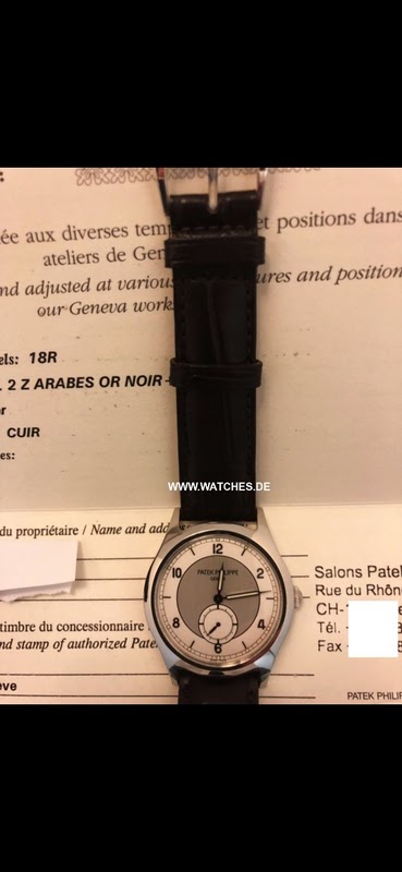 Patek Philippe watch listing
