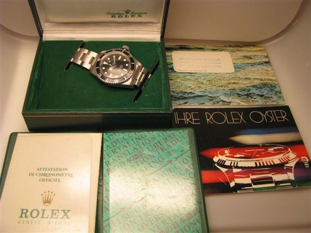 Rolex watch listing
