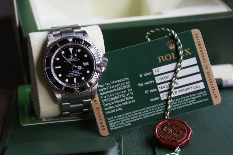 Rolex watch listing