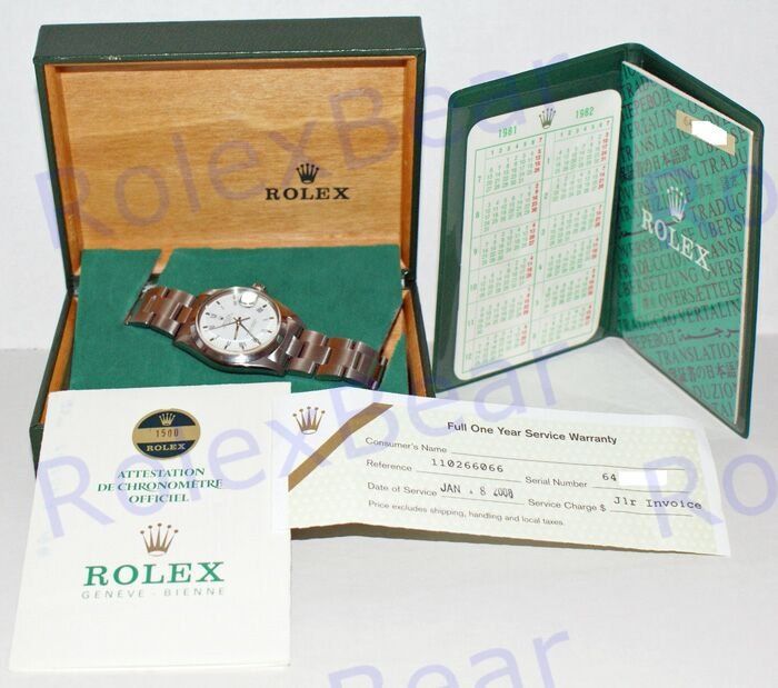 Rolex watch listing