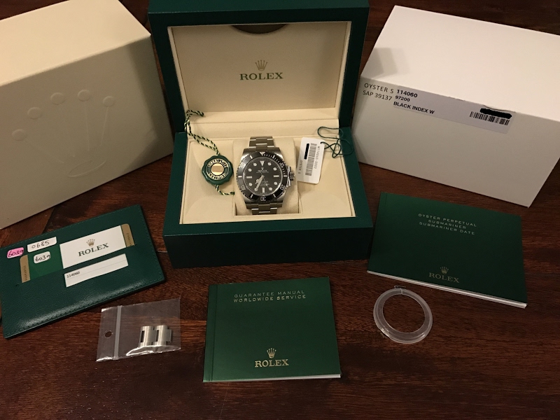 Rolex watch listing