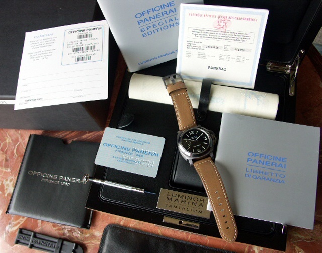 Panerai watch listing