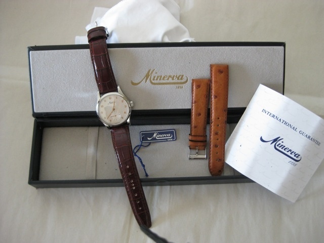 Minerva watch listing