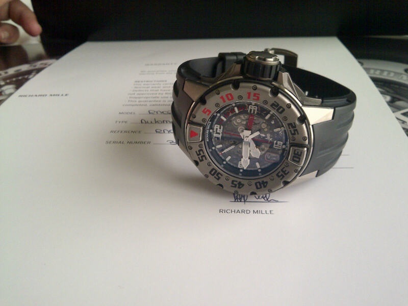 Richard Mille watch listing