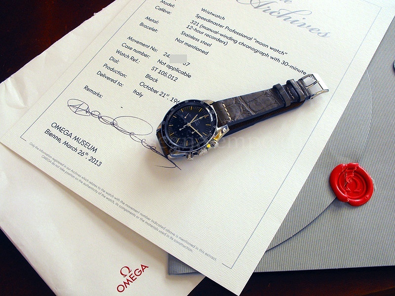 Omega watch listing