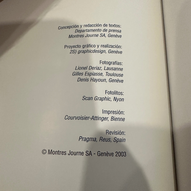 F.P. Journe watch listing