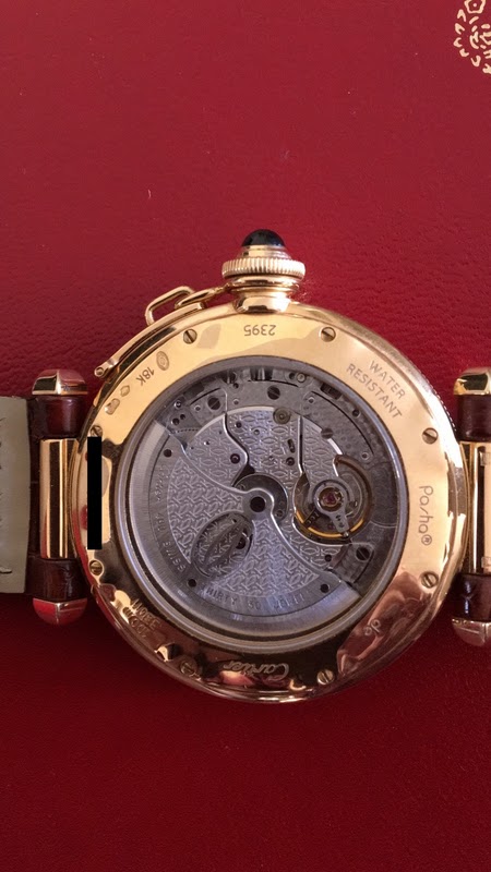 Cartier watch listing