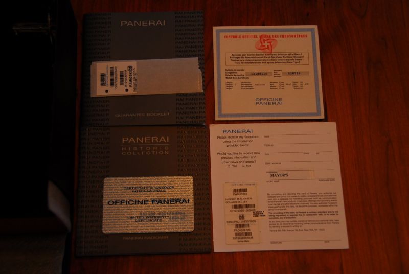 Panerai watch listing