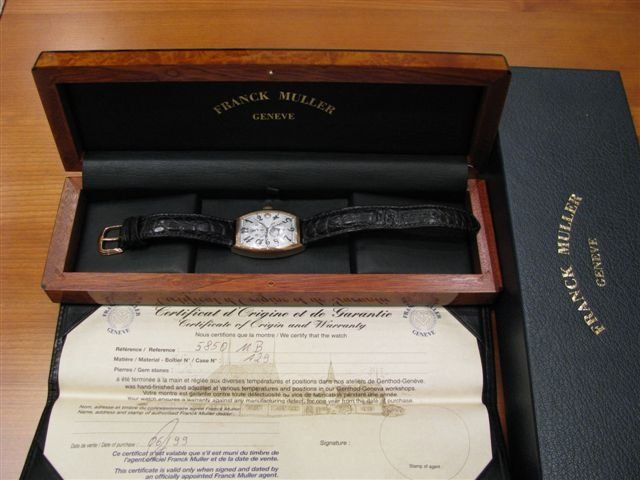 Franck Muller watch listing