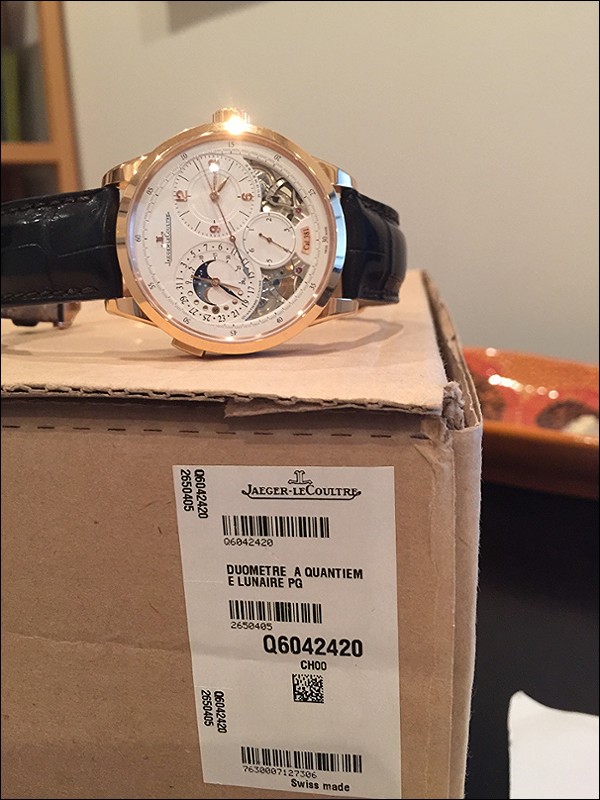 Jaeger LeCoultre watch listing