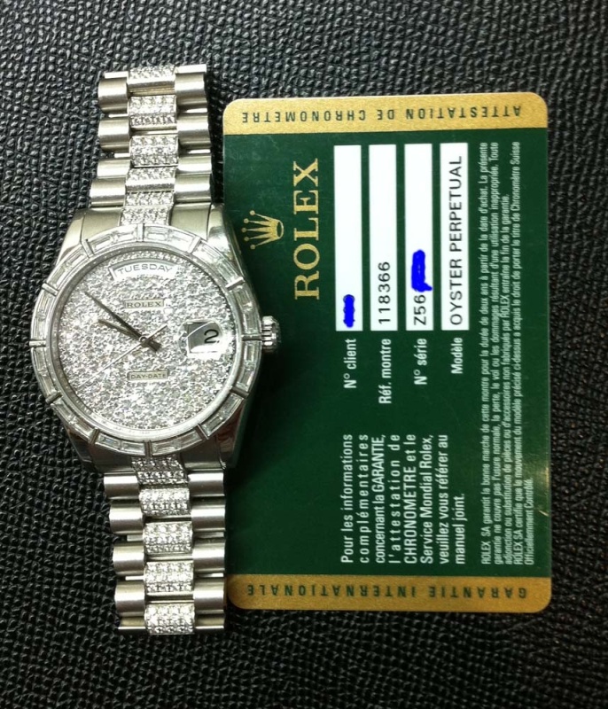 Rolex watch listing