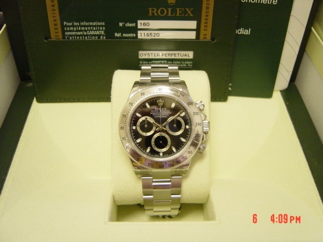 Rolex watch listing