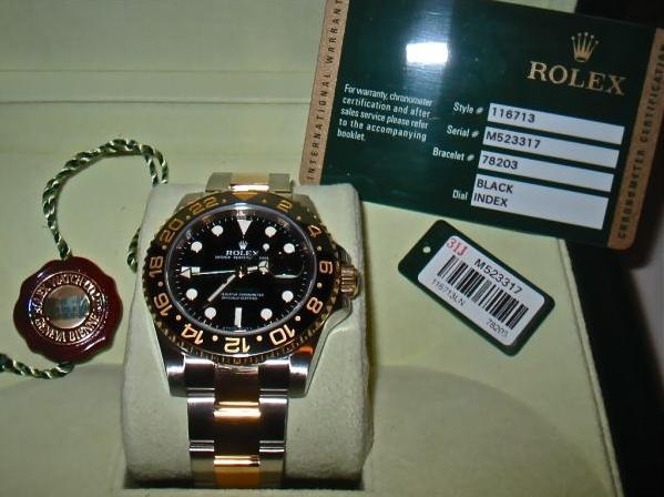Rolex watch listing