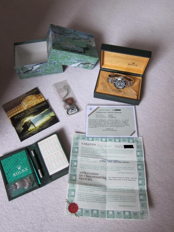 Rolex watch listing
