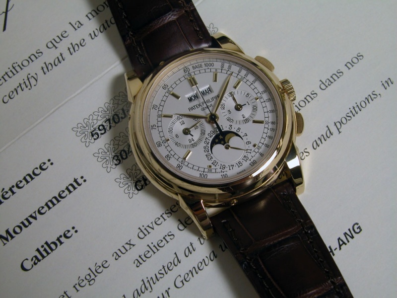 Patek Philippe watch listing