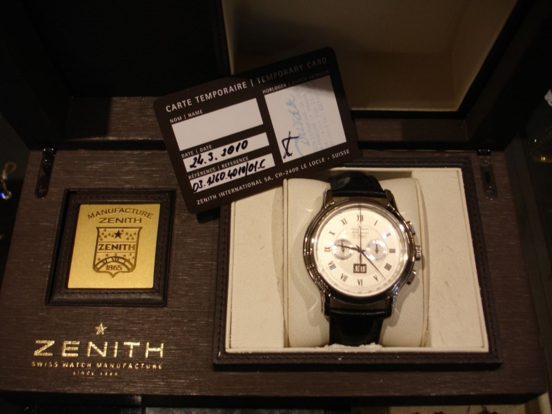 Zenith watch listing