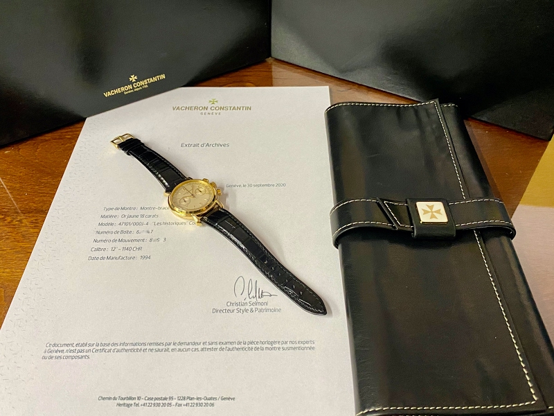 Vacheron Constantin watch listing