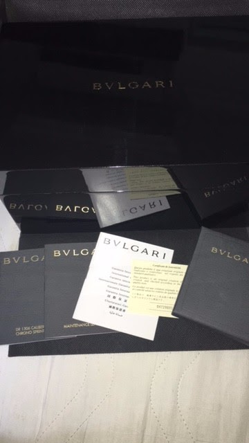 Bvlgari watch listing