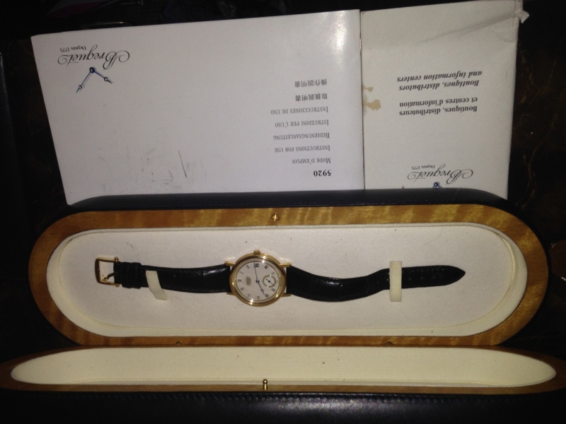 Breguet watch listing