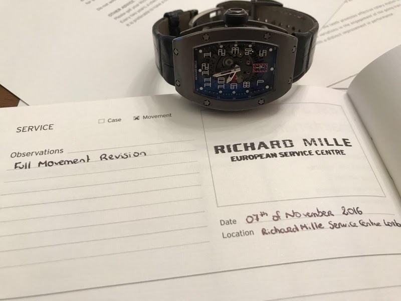 Richard Mille watch listing