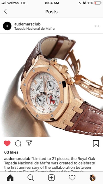 Audemars Piguet watch listing