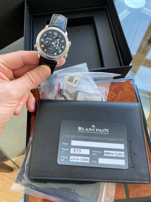 Blancpain watch listing