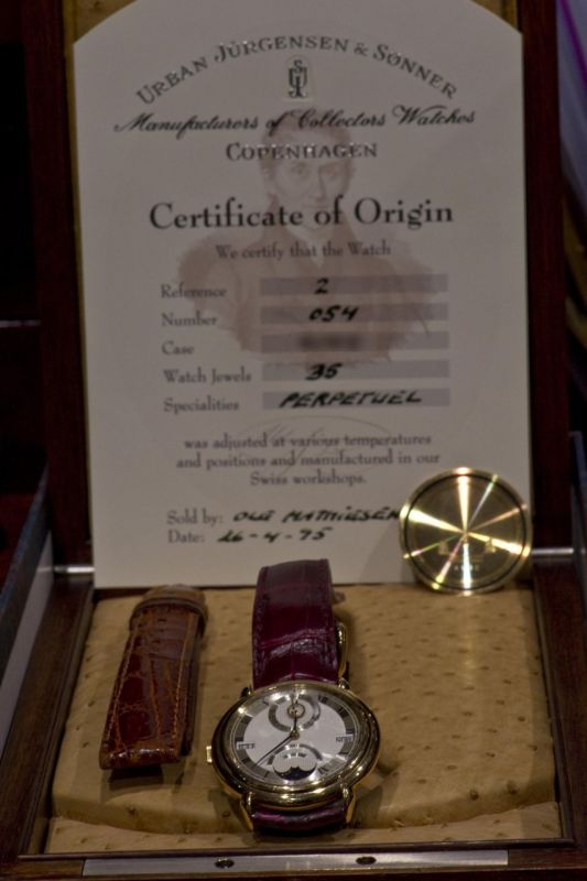 Urban Jurgensen watch listing