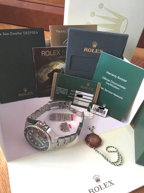 Rolex watch listing