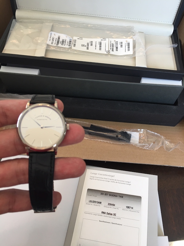 A. Lange and Söhne watch listing