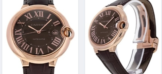 Cartier watch listing