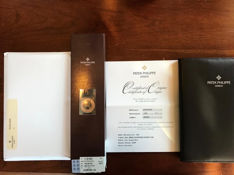 Patek Philippe watch listing