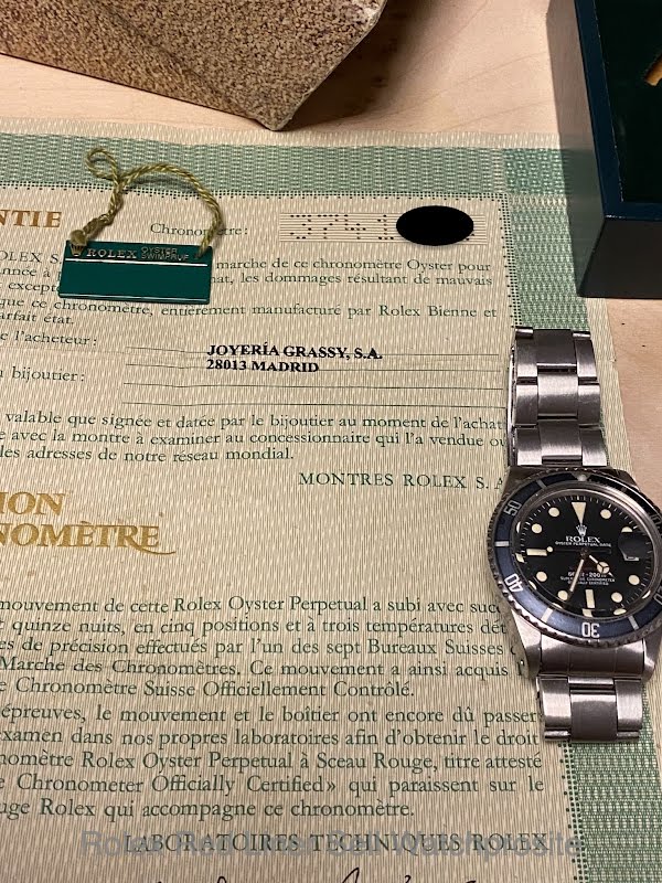 Rolex watch listing
