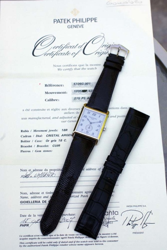 Patek Philippe watch listing