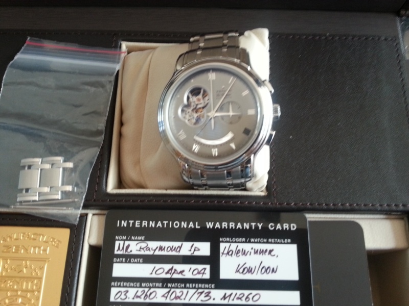 Zenith watch listing