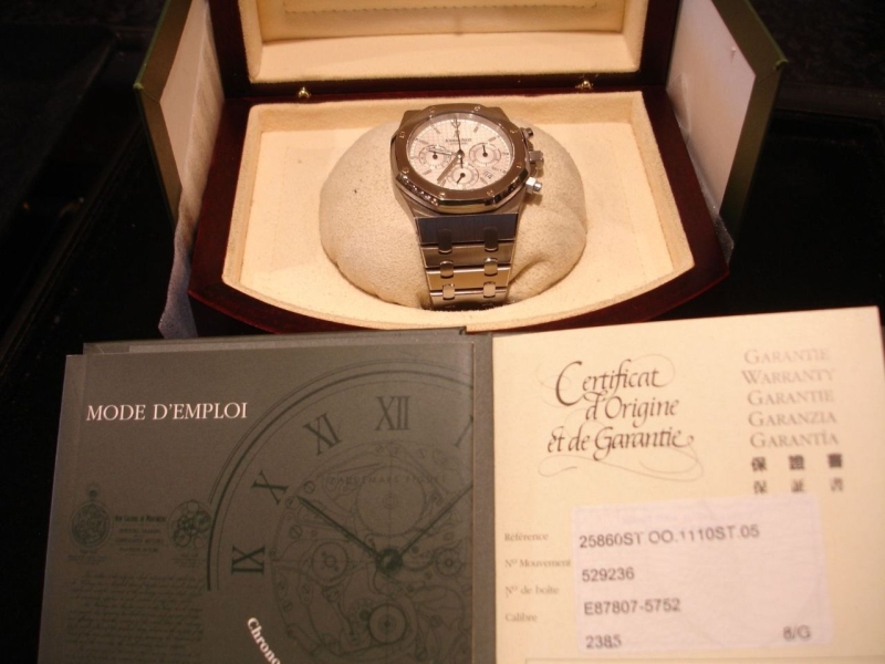 Audemars Piguet watch listing