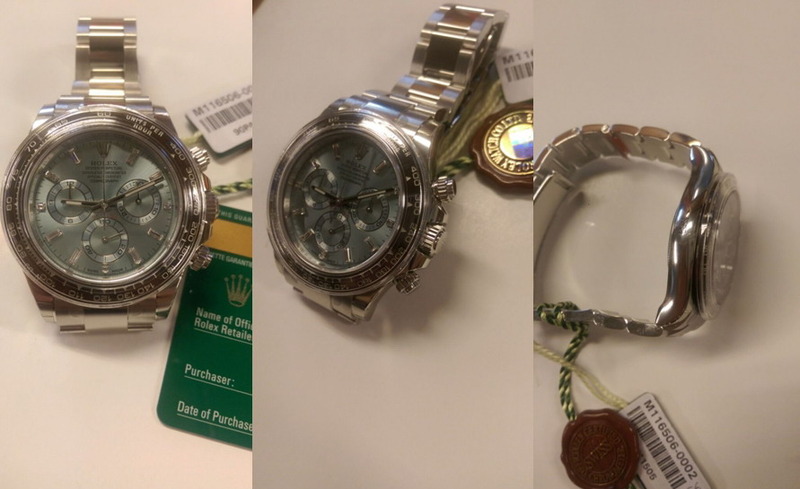 Rolex watch listing