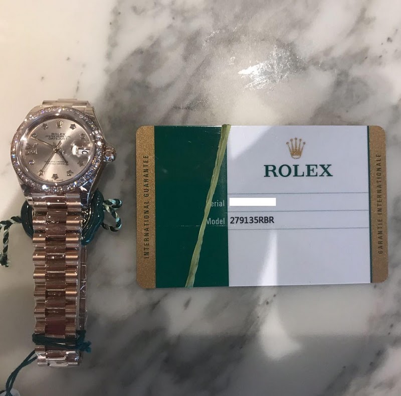 Rolex watch listing