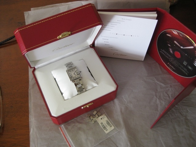 Cartier watch listing
